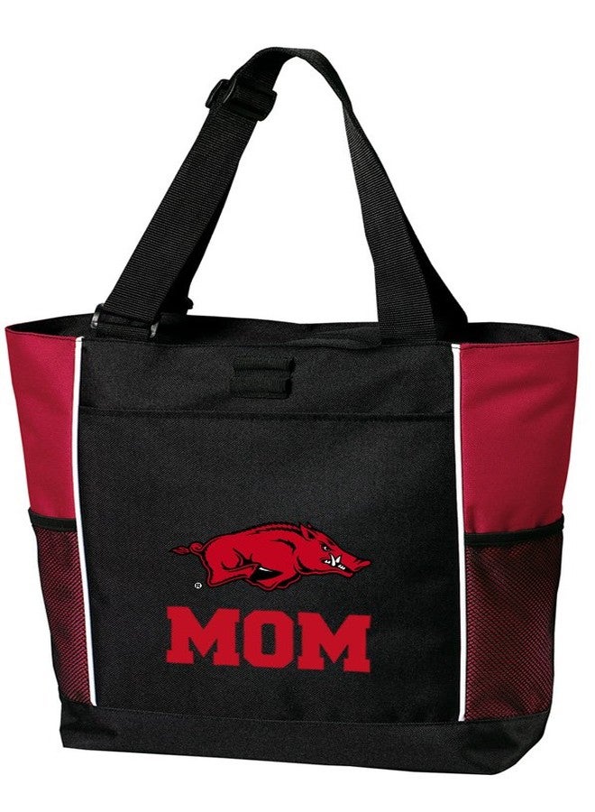 Broad Bay University of Arkansas Mom Tote Bags Red Arkansas Razorbacks Parent Totes for Beach or Travel - Image 1