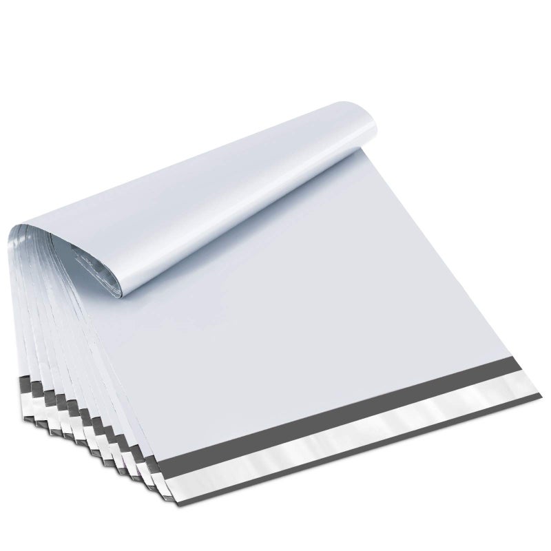 UCGOU 14.5x19 Poly Mailers White Shipping Bags Self-Sealing Waterproof and Tear-Proof 50 Pack - Image 1