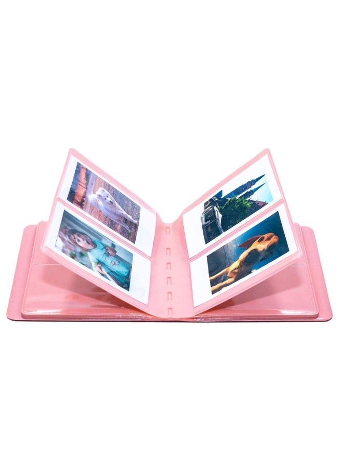 64 جيوب ألبوم صور أفلام كتاب لـ Fujiflm Instax Mini 13 12 11 9 8+ 8 7s 25 26 50s 70 90 Polaroids Z2300 Pic-300P HP Sprocket Hellokitty IceBlue Kodak Smile Printomatic (الوردي) - Image 5