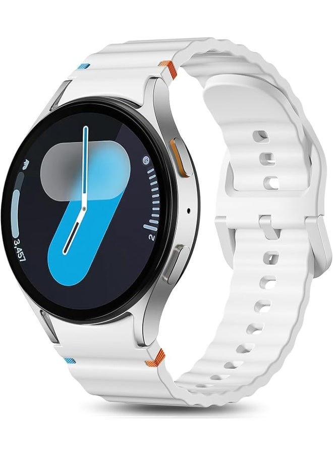 Sport Bands For Samsung Galaxy Watch 7 6 5 4 FE Strap 40mm 44mm, Soft Silicone Sport Band for Galaxy Watch 6 Classic Straps 47mm 43mm/Galaxy Watch 5 Pro/Watch 4 Classic 42mm 46mm for Men Women - Image 1