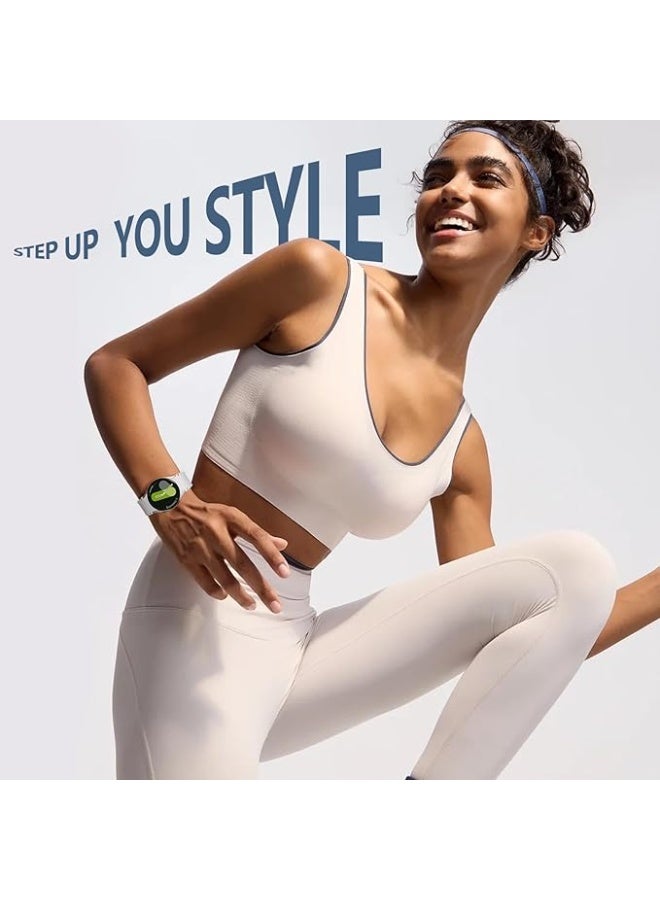 Sport Bands For Samsung Galaxy Watch 7 6 5 4 FE Strap 40mm 44mm, Soft Silicone Sport Band for Galaxy Watch 6 Classic Straps 47mm 43mm/Galaxy Watch 5 Pro/Watch 4 Classic 42mm 46mm for Men Women - Image 2