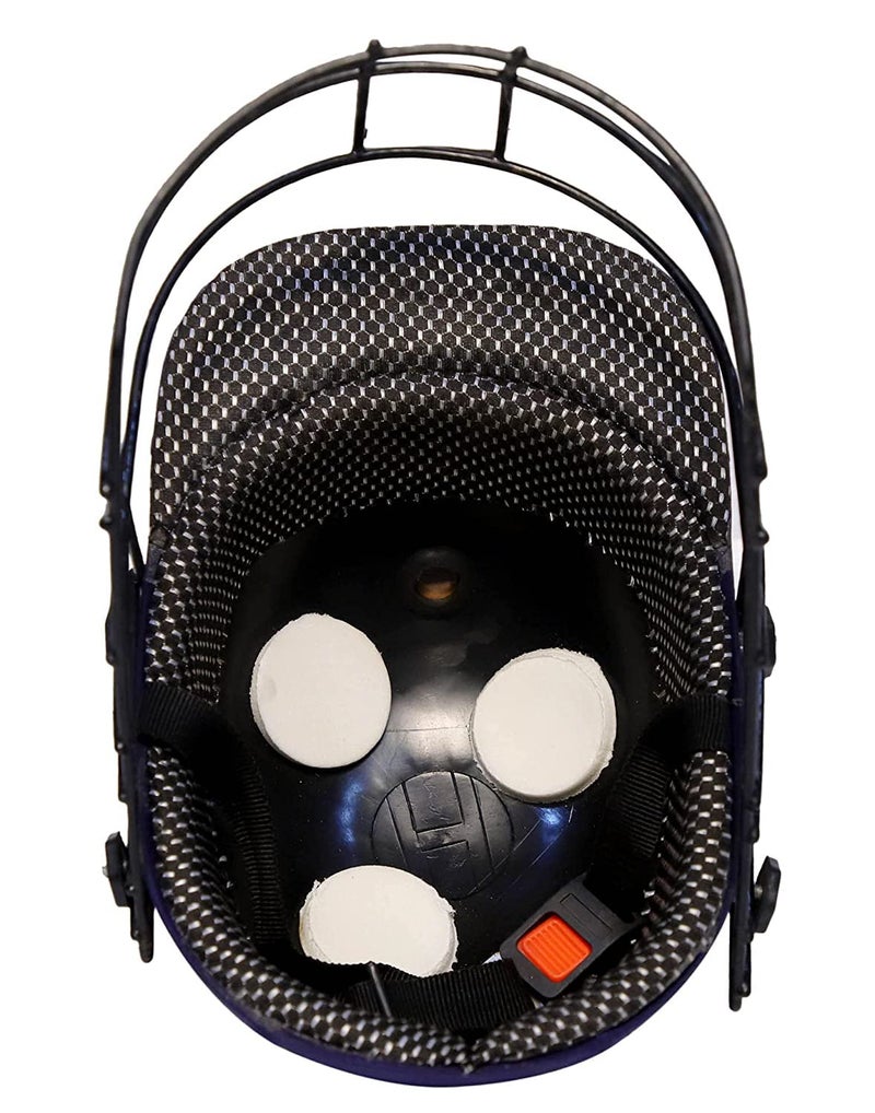 Canbee Cricket Helmet for Men & Boys Adjustable Steel Grill Navy Blue | Light Weight (Men) - Image 2