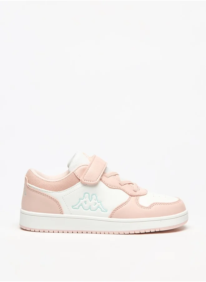 Kappa Girls' Panelled Sports Shoes with Hook and Loop Closure