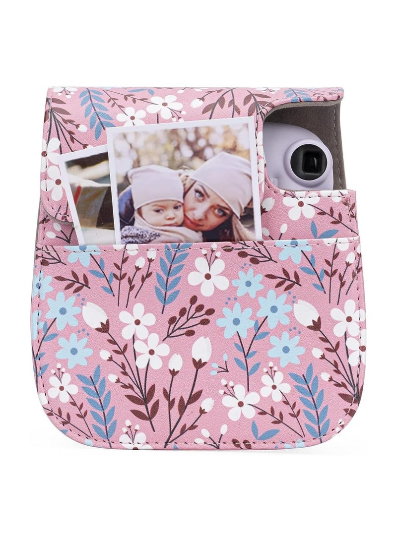 General Instant Camera Case, PU Leather Camera Case with Removable Adjustable Shoulder Strap, Instant Film Camera Case for Instax Mini 11, 9, 8 Instant Camera  - Image 5