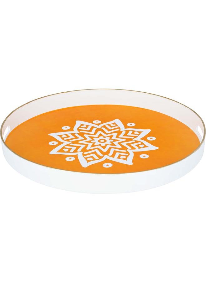 Alsaif Plastic Serving Topper 42 Cm Round Orange  - Image 1