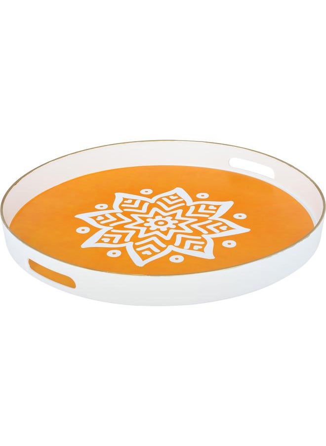 Alsaif Plastic Serving Topper 42 Cm Round Orange  - Image 2