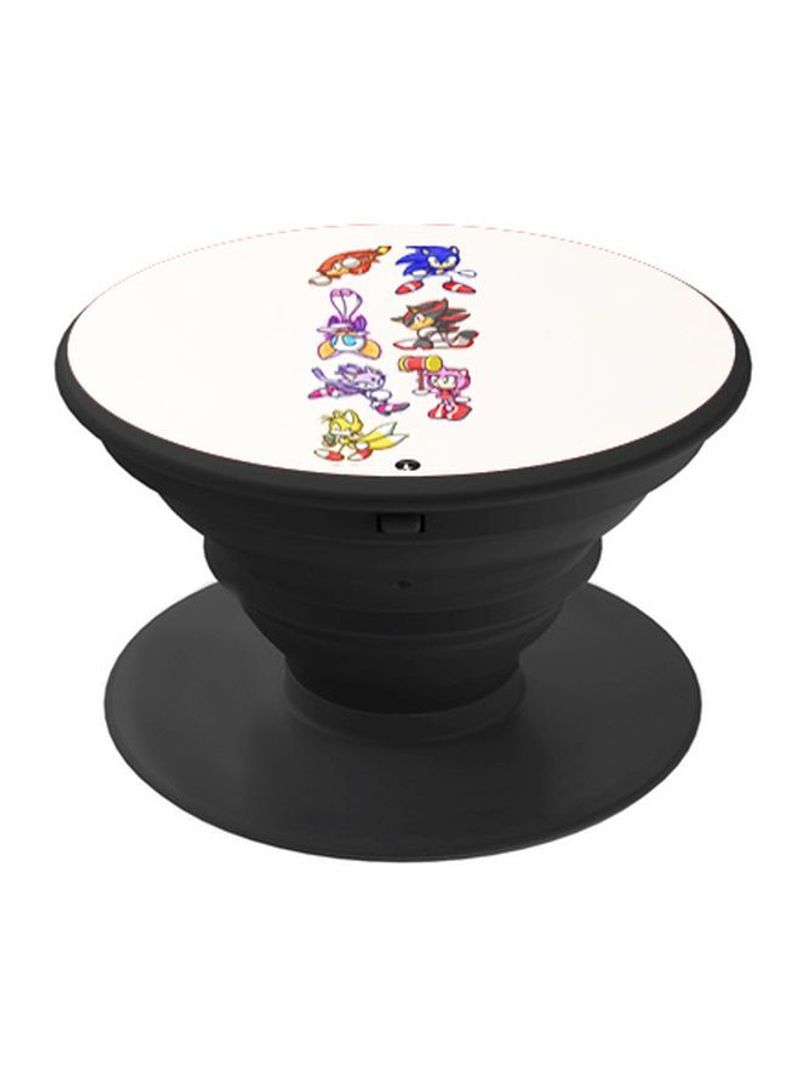 RKN Printed Pop Socket Phone Holder Black/White/Blue - Image 1
