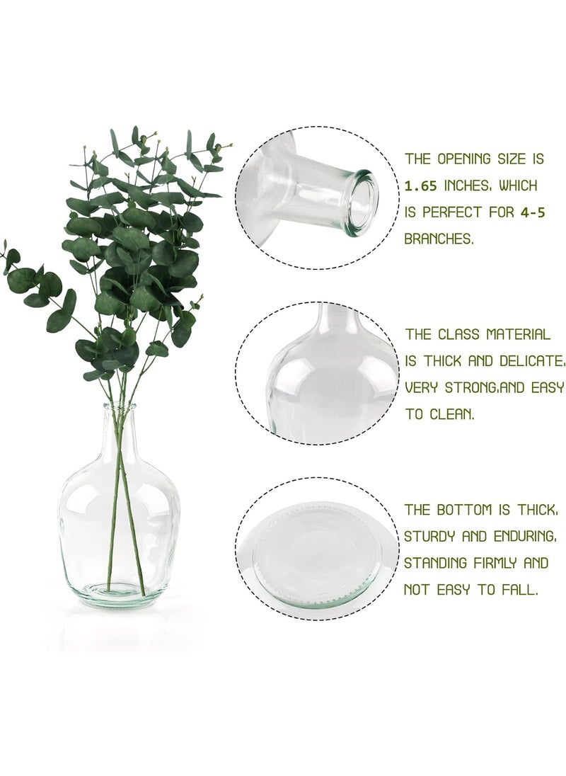 Bfttlity Bfttlity Clear Glass Vase Tall Farmhouse Vase for Branches Glass Vases for Centerpieces in Home Decoration (M)  - Image 3