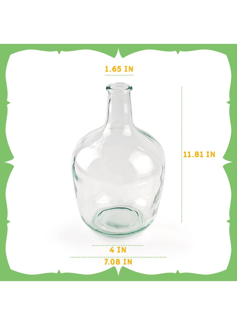 Bfttlity Bfttlity Clear Glass Vase Tall Farmhouse Vase for Branches Glass Vases for Centerpieces in Home Decoration (M)  - Image 2
