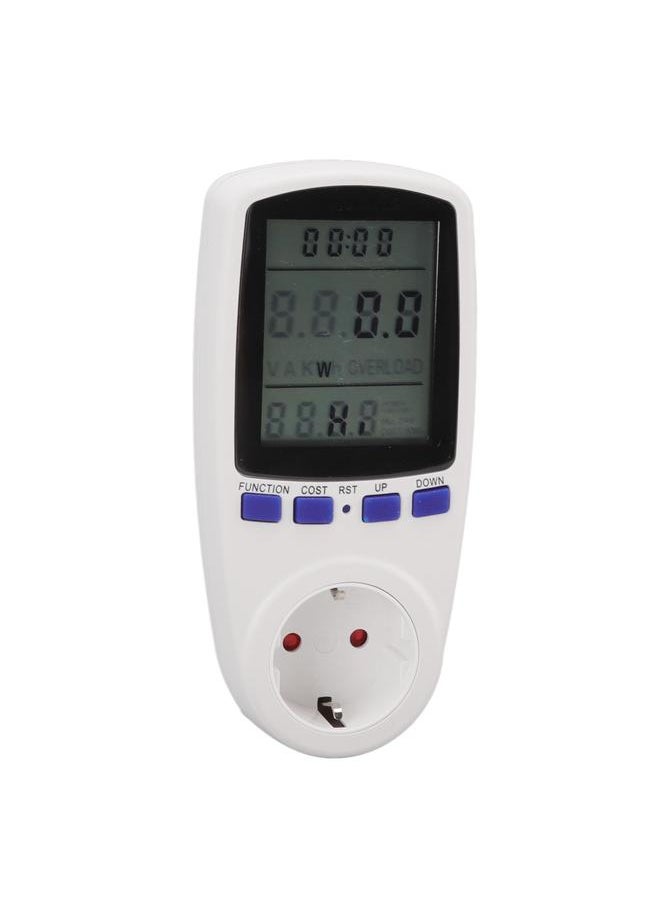 Thoraya Watt Meter LCD Screen Alarm Function Overload Protection ABS Material Electricity Usage Monitor for Home  - Image 4
