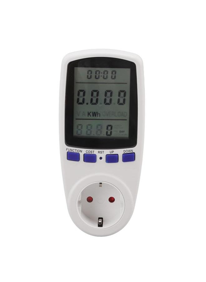 Thoraya Watt Meter LCD Screen Alarm Function Overload Protection ABS Material Electricity Usage Monitor for Home  - Image 3