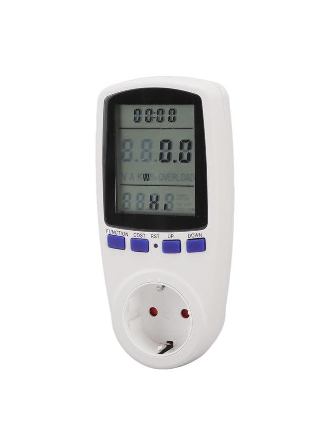 Thoraya Watt Meter LCD Screen Alarm Function Overload Protection ABS Material Electricity Usage Monitor for Home  - Image 1