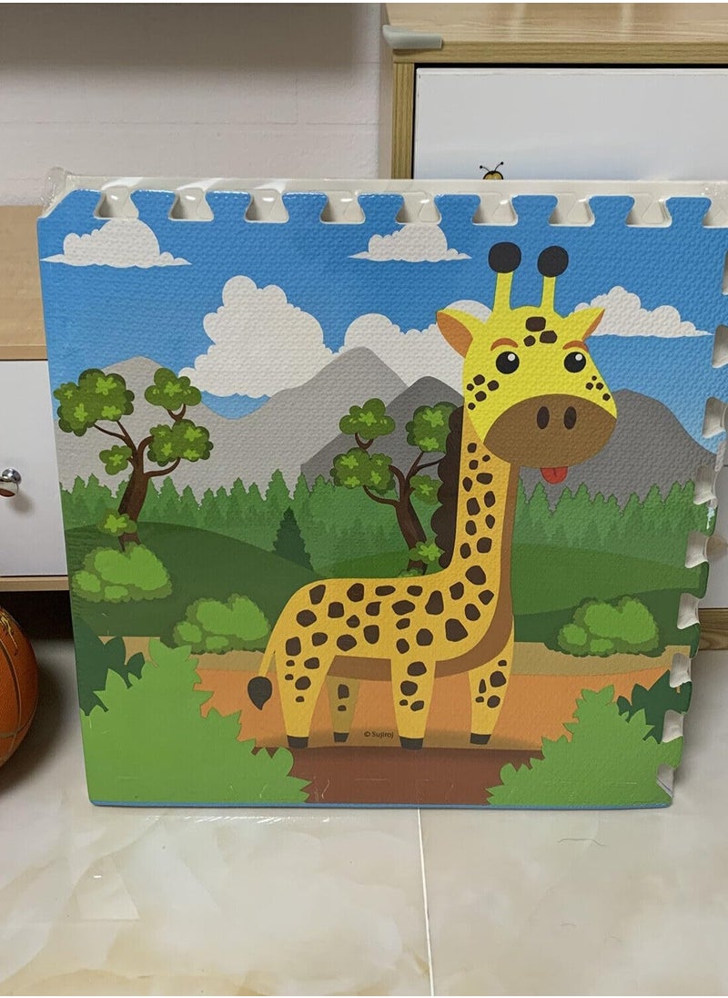 A distinctive educational play mat for children. A play mat for children with distinctive educational drawings, measuring 60 cm x 60 cm x 1 cm, to protect your child from slipping. It helps your child focus and develop his skills. It consists of 4 pieces at a special price.  - Image 5