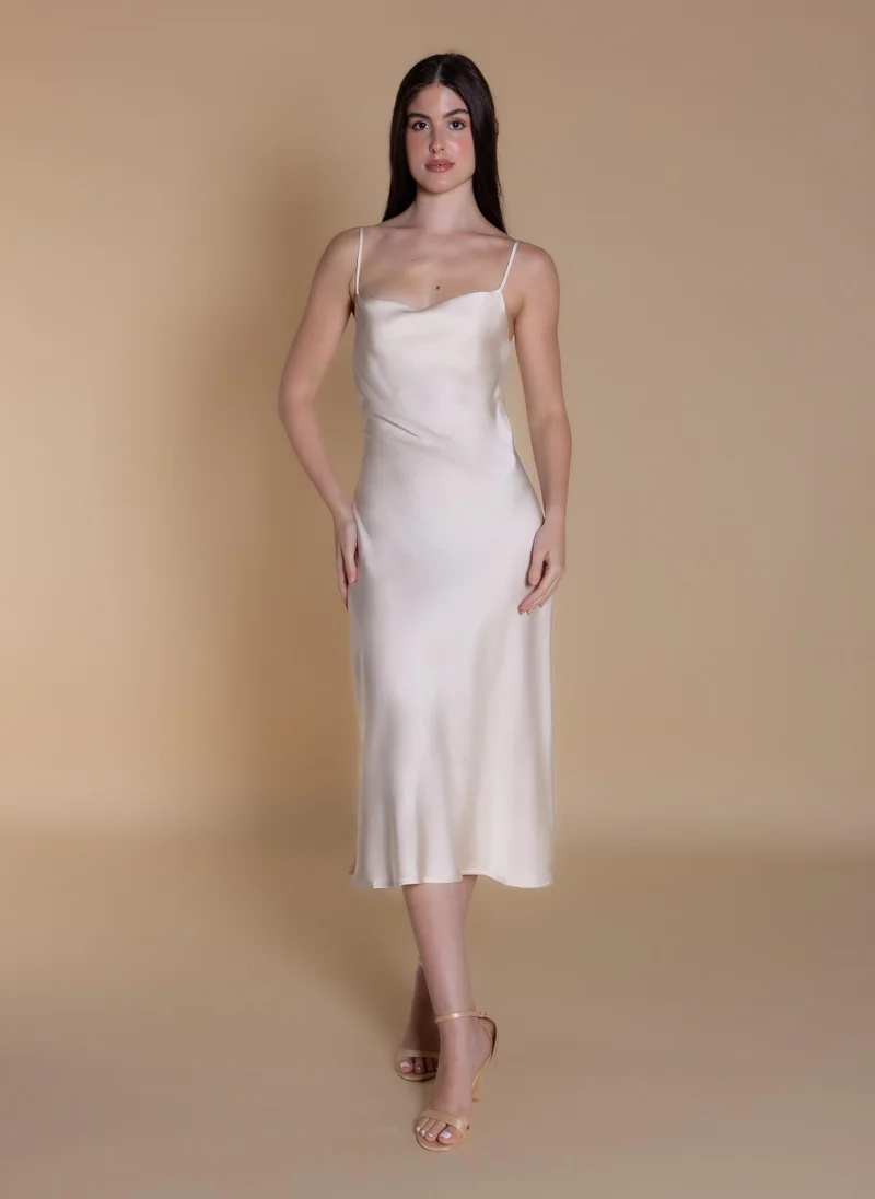شايبس SATIN MIDI DRESS