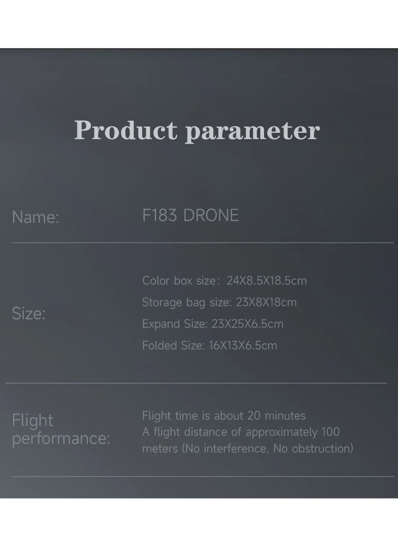 TIGER - RC F183 Drone with 4K HD Camera – FPV RC Quadcopters with Altitude Hold, Headless Mode, 3D Flip, LED Lights, G-Sensor, One-Key Takeoff/Landing, APP & Voice Control, Foldable Design - White - Image 1