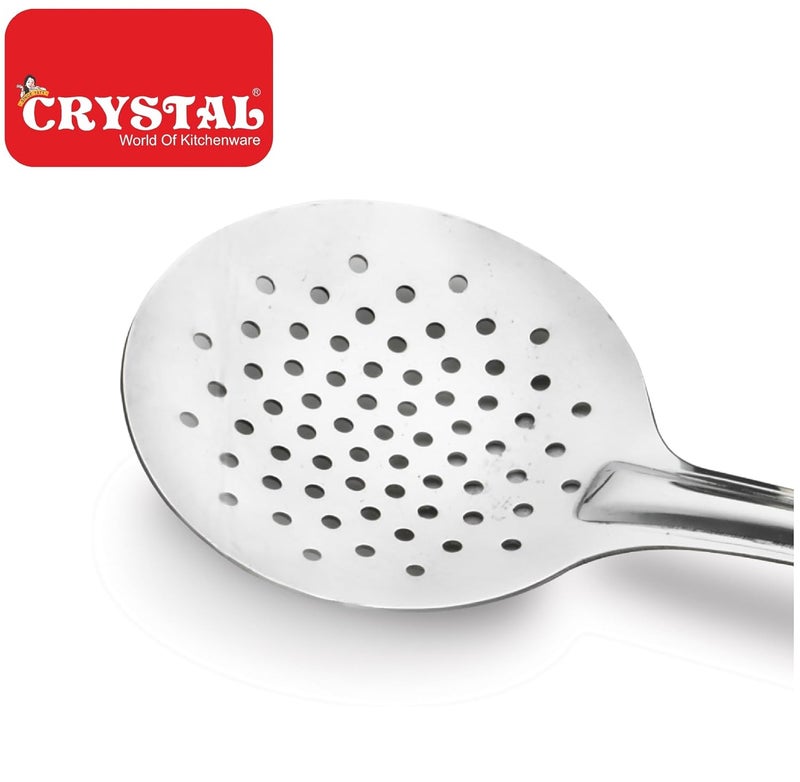 Crystal Stainless Steel Skimmer Large Silver 10L x 10W x 10H Millimeters - Image 3