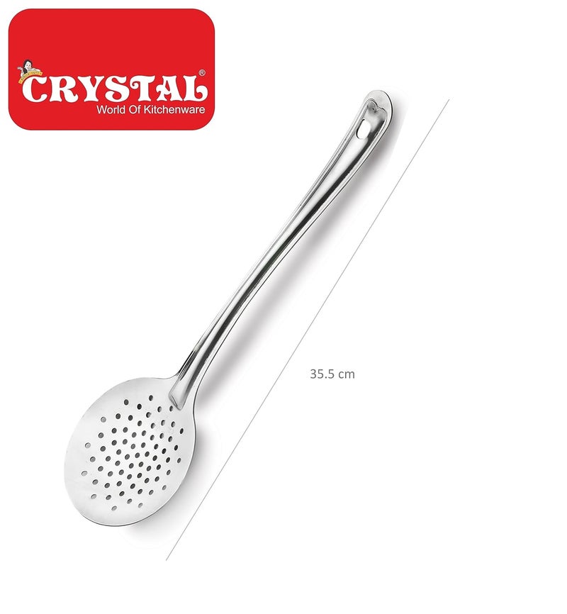 Crystal Stainless Steel Skimmer Large Silver 10L x 10W x 10H Millimeters - Image 4