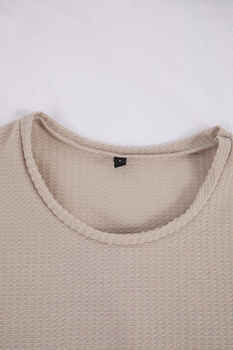 trendyol Beige Regular Fit Textured Stretchy Knitted Pajama Set Tmnss26Pt00018 - Image 5