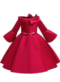 Half Sleeve Satin Elegent Lace Flower Girls Dress Red Color - pzsku/Z8CB9CECFA1046BF22C3DZ/45/_/1668490711/11a246c2-db27-42a5-ba83-f628710bb2fa