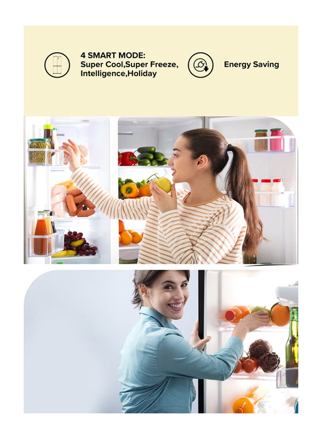 Clikon 492 Gross Ltr Premium French Four Door Refrigerator with Energy Saving, Powerful Compressor Cooling, Open Door Alarm, Smart Modes & Easy-Clean Interior 492 L 120 W CK6044 Black - Image 5