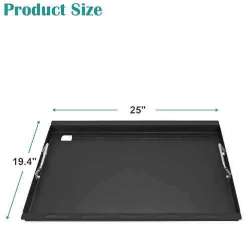 EasiBBQ Full-Size Griddle Inserts for Weber Genesis 300 Gas Grill, Griddle for Weber Genesis 300 Series E-310 E-320 E-330 S-310 S-320 S-330 EP-310 EP-320 EP-330 CEP-310 CEP-330, Replace for 7524 Grate - Image 2