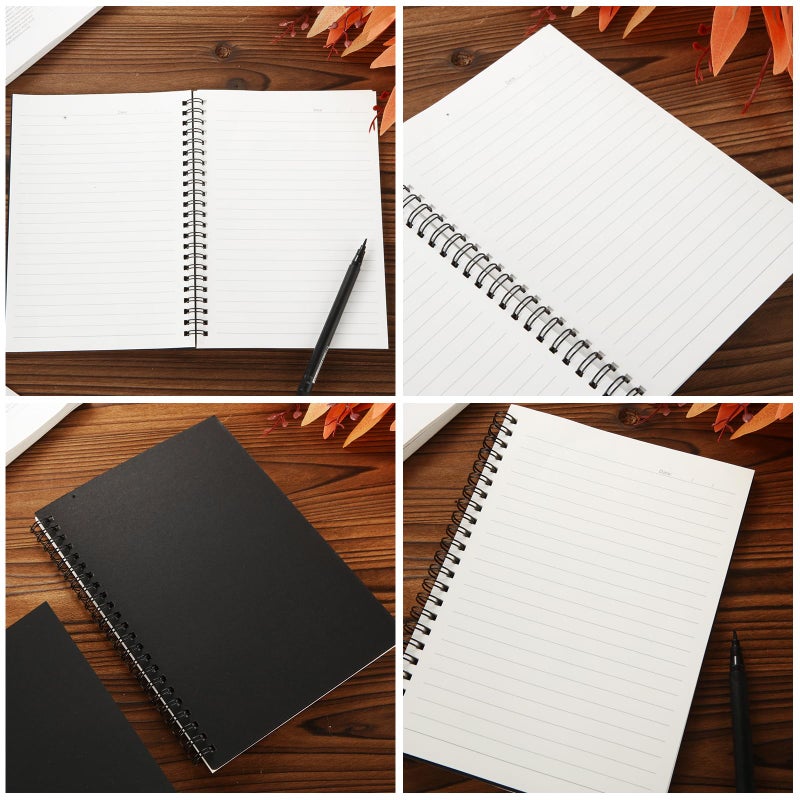 MIVIDE 24 Pack A5 Bulk Spiral Notebooks with Kraft Cover, 8.3 x 5.8 Inch 120 Pages Hardcover Spiral Lined Notebook Journal, Lined Travel Bulk Writing Paper Notebook for School Business Office Supplies - Image 5