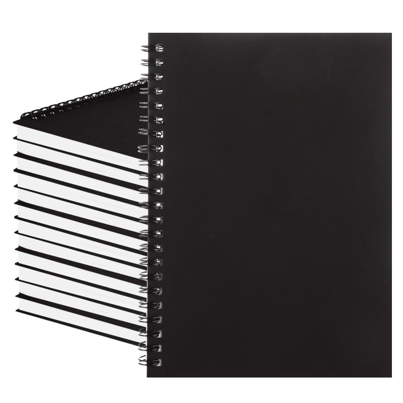 MIVIDE 24 Pack A5 Bulk Spiral Notebooks with Kraft Cover, 8.3 x 5.8 Inch 120 Pages Hardcover Spiral Lined Notebook Journal, Lined Travel Bulk Writing Paper Notebook for School Business Office Supplies - Image 1