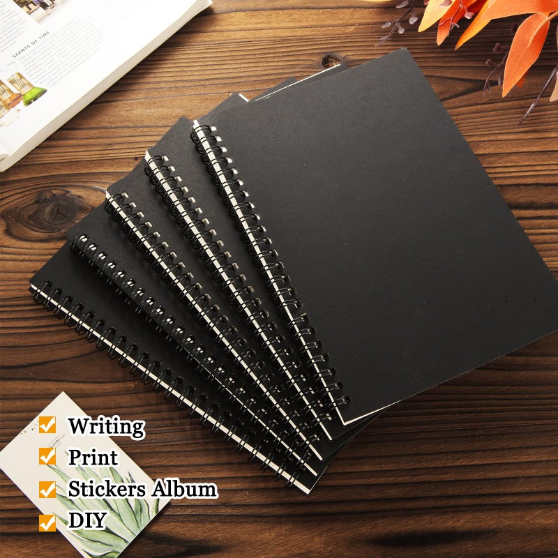 MIVIDE 24 Pack A5 Bulk Spiral Notebooks with Kraft Cover, 8.3 x 5.8 Inch 120 Pages Hardcover Spiral Lined Notebook Journal, Lined Travel Bulk Writing Paper Notebook for School Business Office Supplies - Image 4