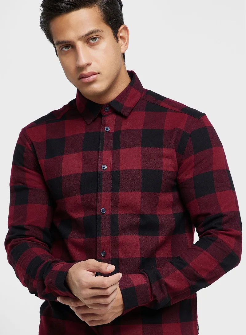 Only & Sons Slim Fit Checked Shirt