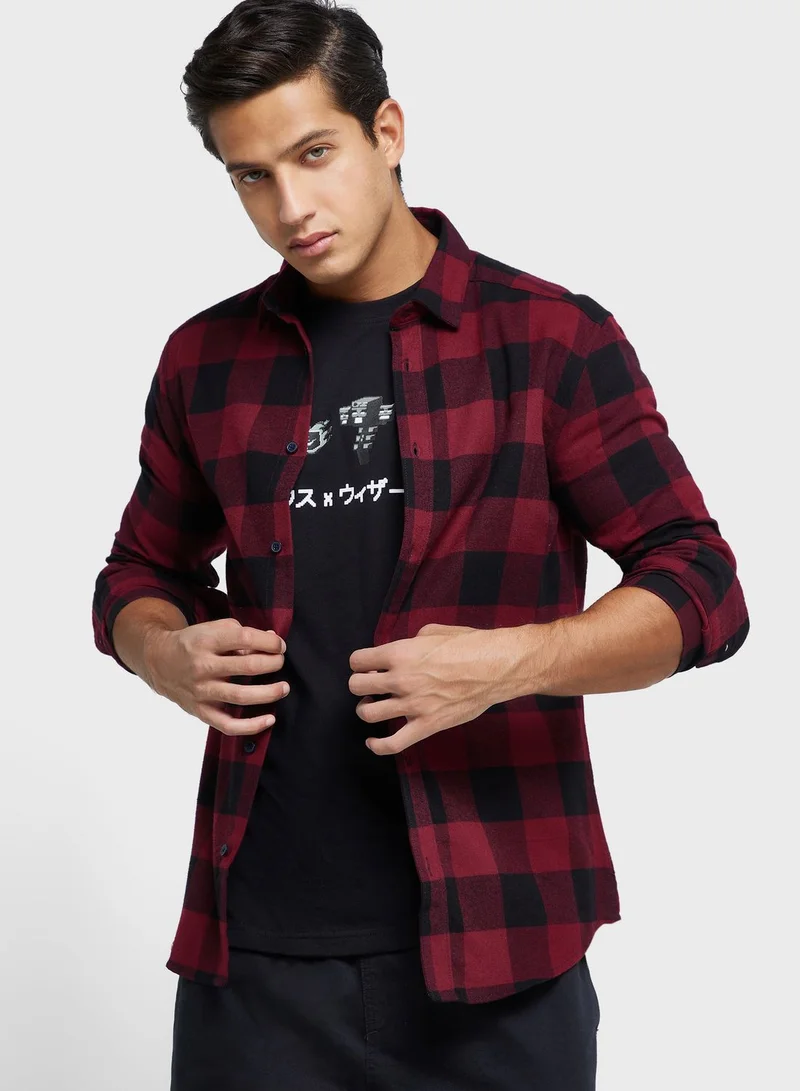 Only & Sons Slim Fit Checked Shirt
