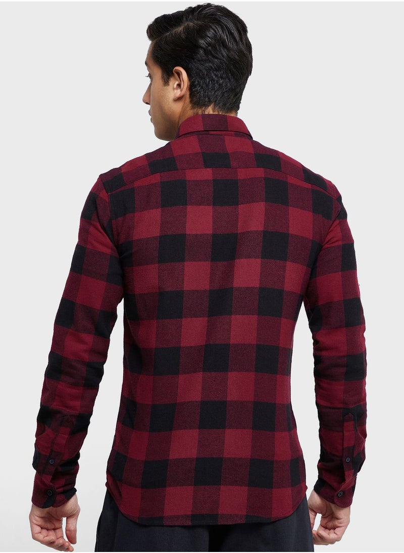 Only & Sons - Slim Fit Checked Shirt - Image 1