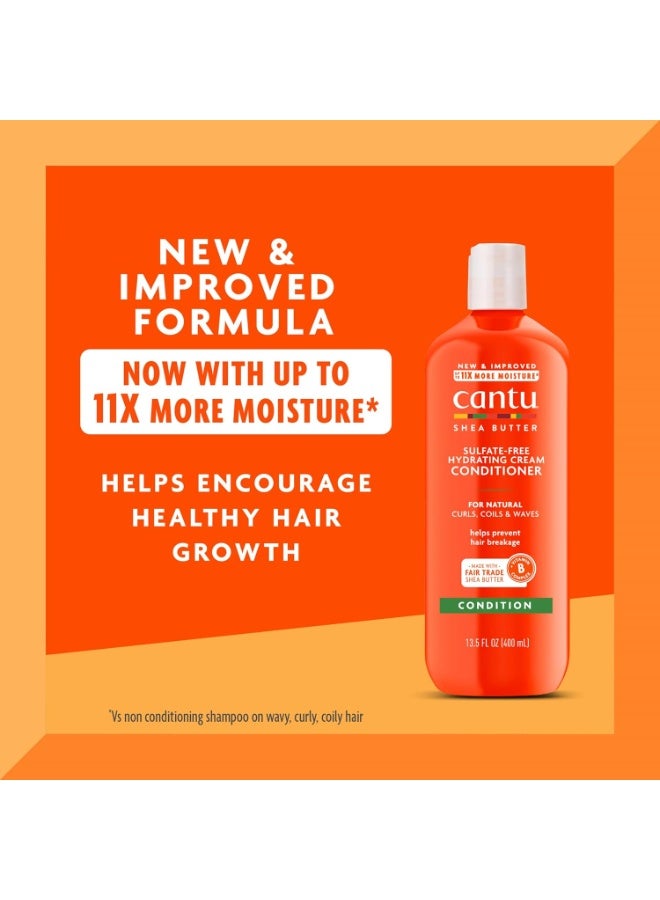 Cantu Hydrating Cream Conditioner with Shea Butter for Natural Hair, 13.5 fl oz - Image 3
