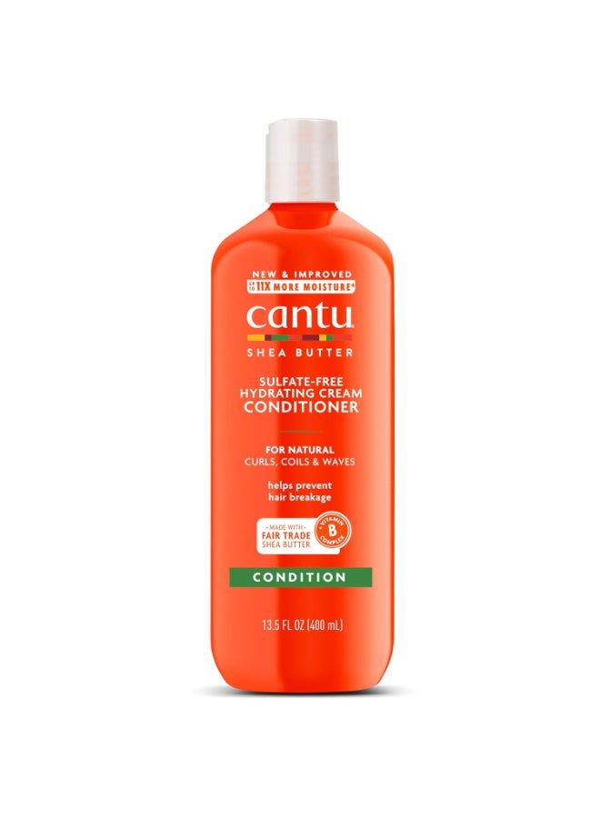 Cantu Hydrating Cream Conditioner with Shea Butter for Natural Hair, 13.5 fl oz - Image 1