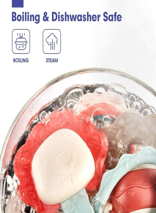 Cable World 10 pc Baby Rattles Teething Toys , Newborn Toys 6-12 Months, Teether Grasping Shaker Toy Baby Gifts 3-12 Month Old Must Haves Montessori Rattle for Babies - Food Grade Material - Image 3
