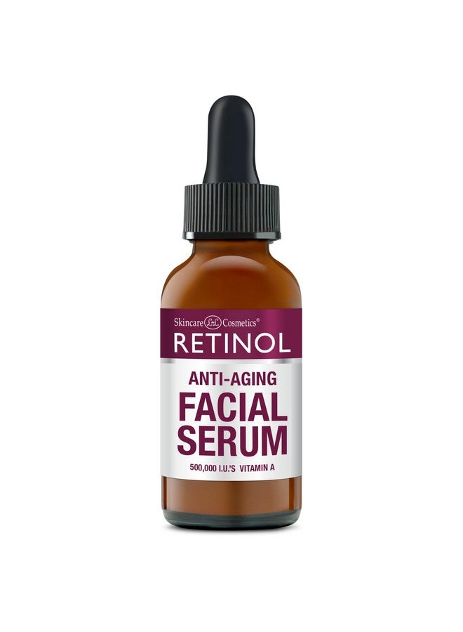 Retinol Anti-Wrinkle Facial Serum - Vitamin A Concentrate Improves Skin’s Elasticity & Tone and Minimizes Appearance of Fine Lines & Wrinkles - Look Younger With The Age-Defying Power Of Retinol 1 Fl Oz (Pack of 1) - Image 1