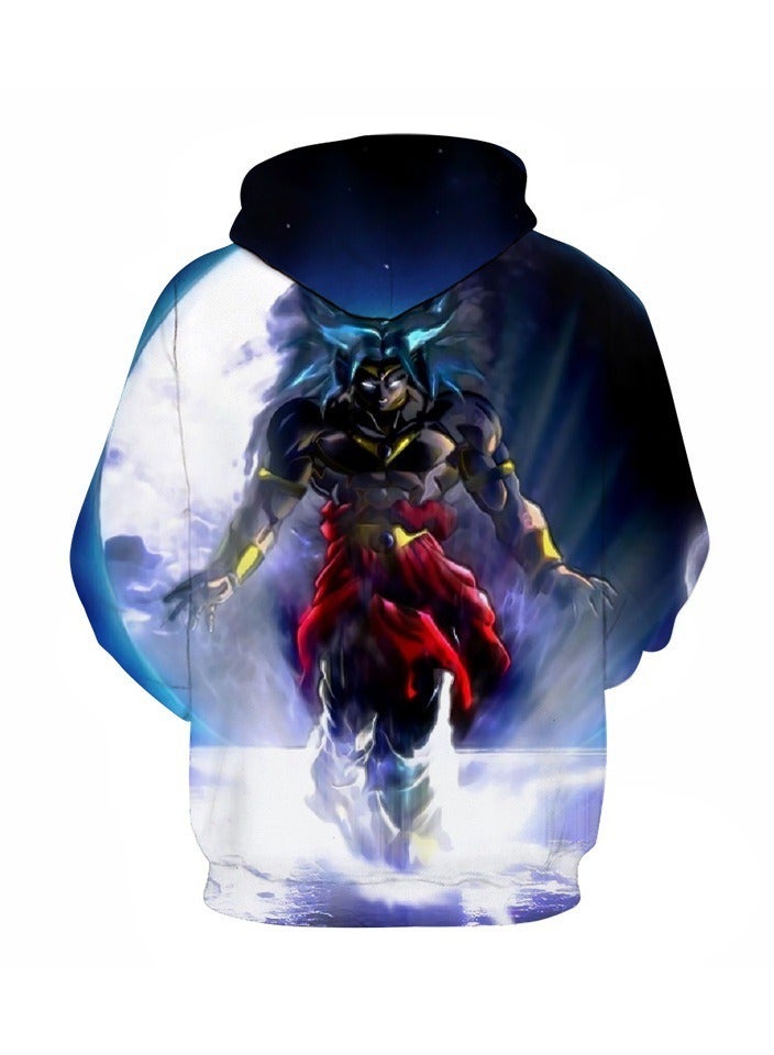 Loquat Seven Dragon Ball Wukong 3D Digital Printed Sweater Loose Hooded  - Image 2
