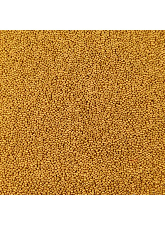 Tastycrafts Tastycrafts Metallic Sprinkles - Dazzling Ball, 1.5 mm | Edible Bakestable Colour Balls | Sprinkle for Cake, Cupcake, Brownies Decoration | Coloured Sugar Confectionery | Golden - 500 GM - Image 3