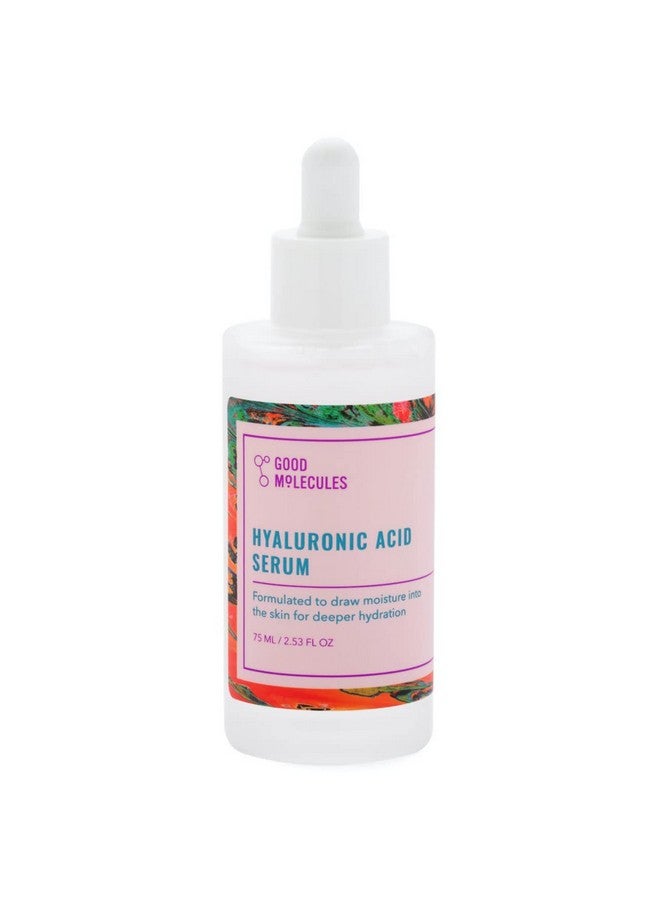 Good Molecules Hyaluronic Acid Serum 75Ml/2.5Oz Deep Hydration For Dry Skin Nongreasy Formula To Moisturize Plump Firm And Smooth For Youthful Skin 10% Ha Waterbased Fragrancefree Crueltyfree  - Image 1