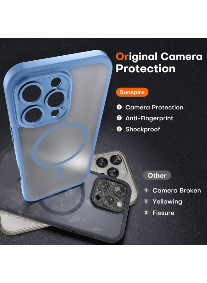 أثير حافظة iPhone 16 Pro Magsafe شفافة ، حماية كاملة للكاميرا (مع فيلم عدسة Ultra HD) مغناطيس قوي N52 ، حماية مقاومة للصدمات ، غطاء مضاد للاصفرار والخدش ، رقيقة للغاية ، غطاء مغناطيسي ، لهاتف iPhone 16 Pro 6.3 بوصة - Image 5