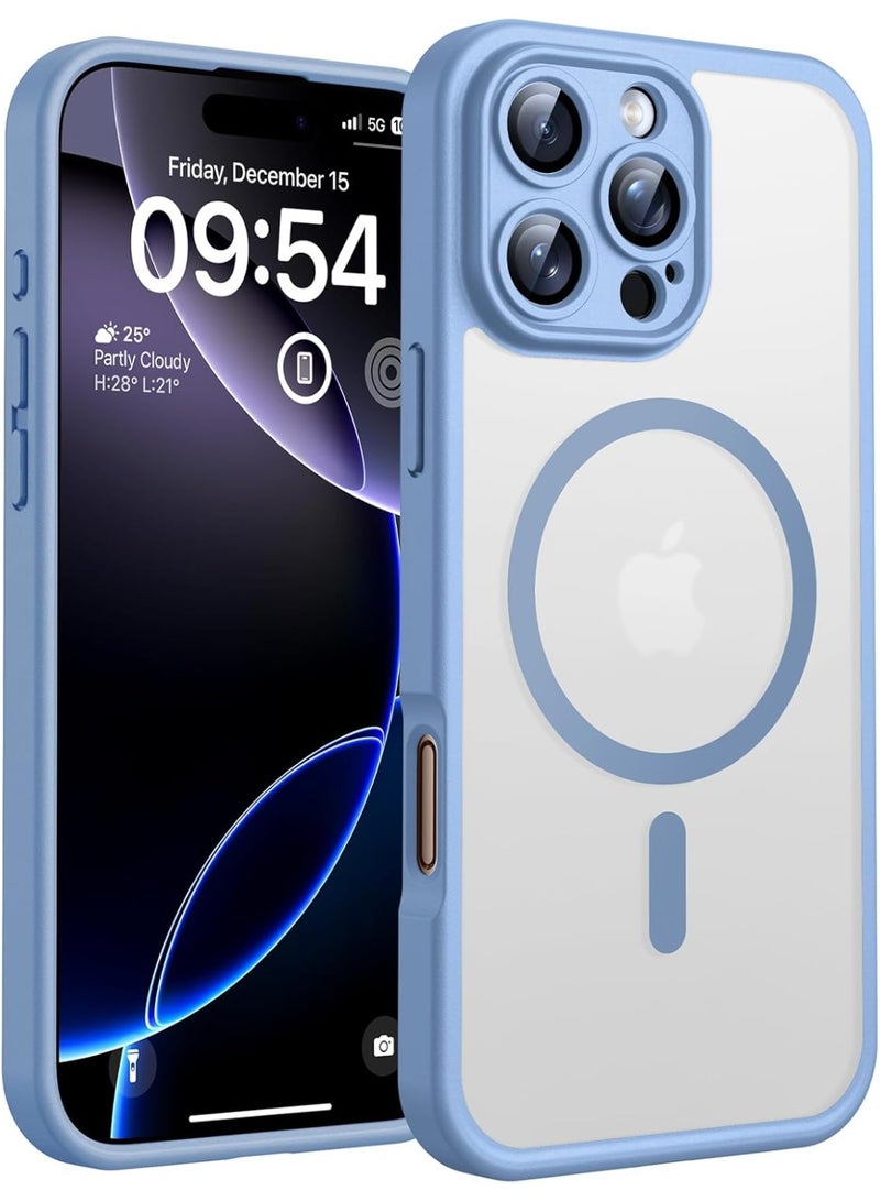 أثير حافظة iPhone 16 Pro Magsafe شفافة ، حماية كاملة للكاميرا (مع فيلم عدسة Ultra HD) مغناطيس قوي N52 ، حماية مقاومة للصدمات ، غطاء مضاد للاصفرار والخدش ، رقيقة للغاية ، غطاء مغناطيسي ، لهاتف iPhone 16 Pro 6.3 بوصة - Image 1