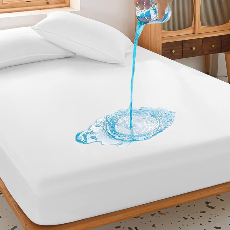 Protect-A-Bed حامي مرتبة Protect-A-Bed الأساسي المقاوم للماء، حجم توين - Image 5