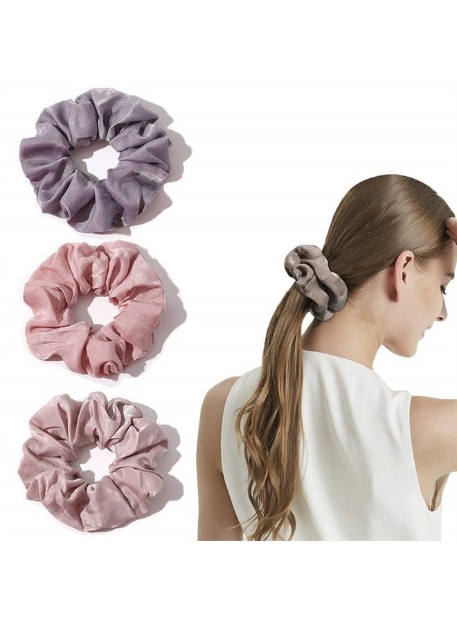 Ivyu Scrunchies Hair Ties Silk Satin Scrunchy for Women Thick Hair Ivyu Big Scrunchy For Thick Curl Hair No Crease Hair Accessories Soft Ropes Ponytail Holder No Hurt Your Hair Bands Soft Elastic - Image 4