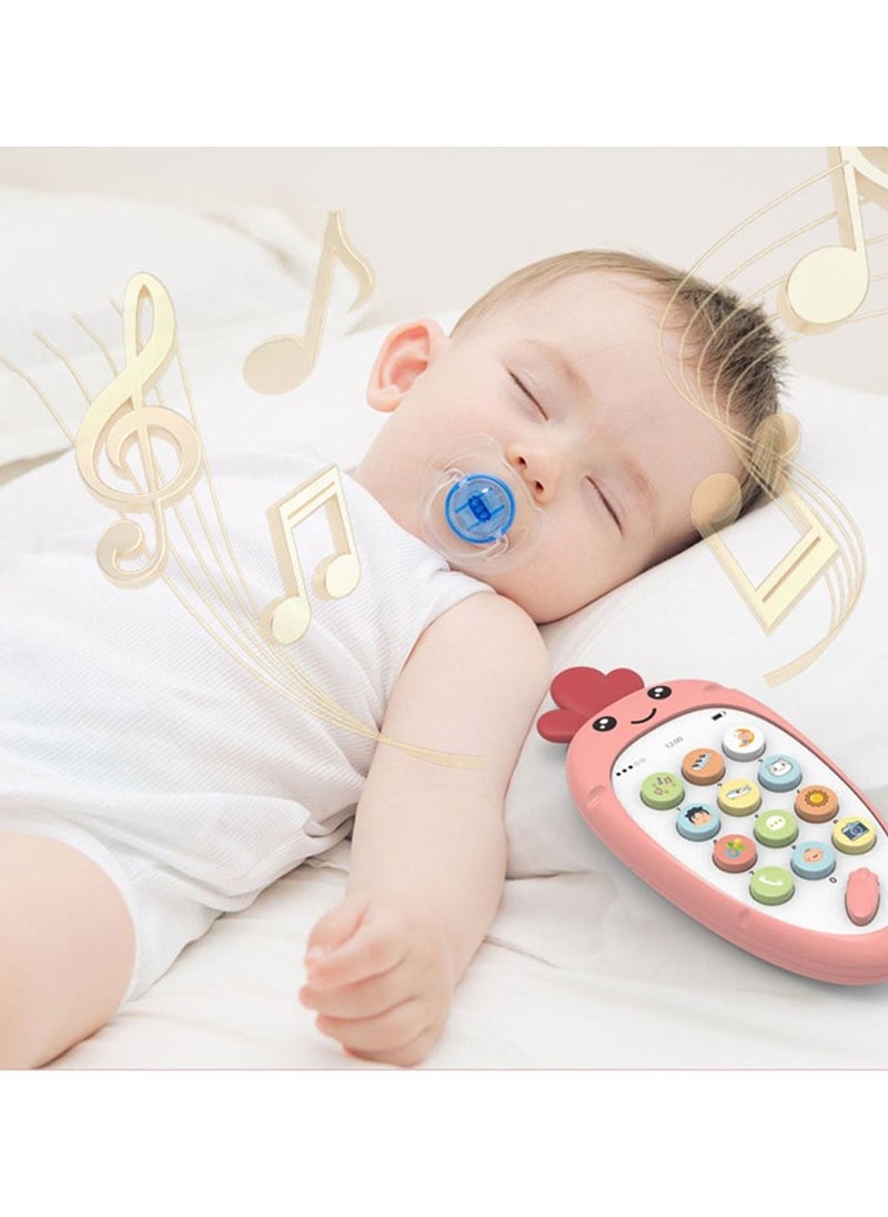 Interactive educational smartphone for children with lights and music effects, in the shape of a carrot, suitable for boys and girls  - Image 5