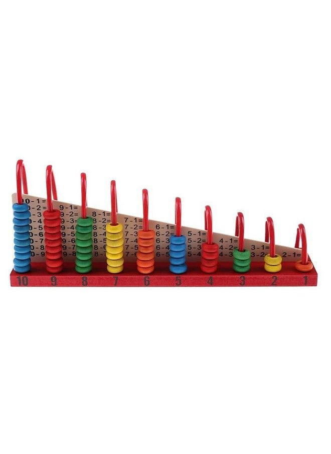 Seven Moon Wooden Calculation Abacus Shelf For Counting Addition And Subtraction Math’S Learning Early Educational Kit Toy For Kidsmulti Color  - Image 3