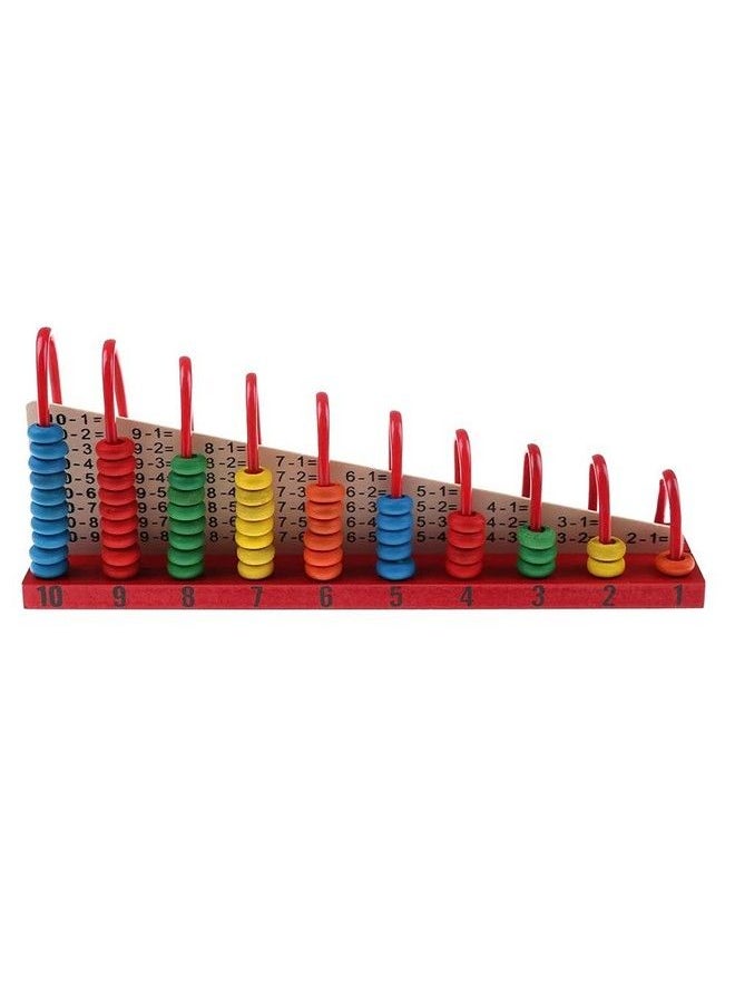 Seven Moon Wooden Calculation Abacus Shelf For Counting Addition And Subtraction Math’S Learning Early Educational Kit Toy For Kidsmulti Color  - Image 4