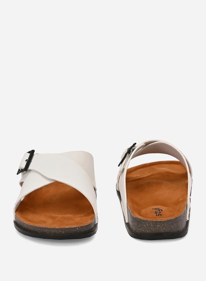 Styli Cross Band Platform Sole Sandals - Image 5