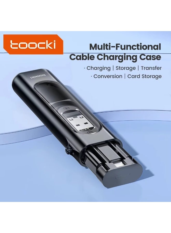 كابل PD60W USB C إلى Type C لهاتف iPhone 15 Pro Max 5 في 1 مجموعة حافظة شحن كابل محول USB لهاتف Samsung S23 Xiaomi - Image 1