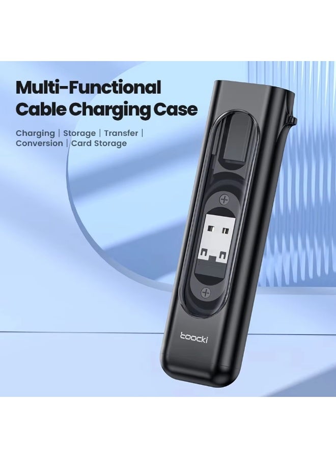كابل PD60W USB C إلى Type C لهاتف iPhone 15 Pro Max 5 في 1 مجموعة حافظة شحن كابل محول USB لهاتف Samsung S23 Xiaomi - Image 5
