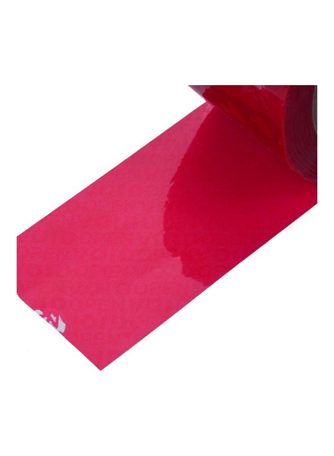 Loquat Self-Adhesive Full Transfer Security Packing Tape Red - Image 2
