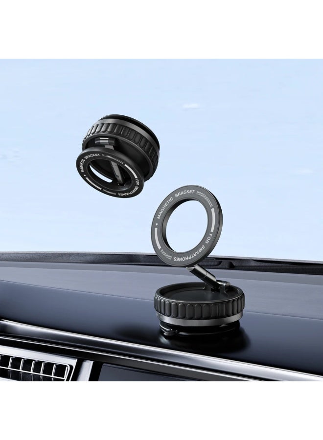 SolidX 360° Rotating Magnetic Car Phone Holder Dashboard Mount – Strong Magnet Ring Design, Adjustable Angle, Universal Smartphone Holder for Car - Image 1